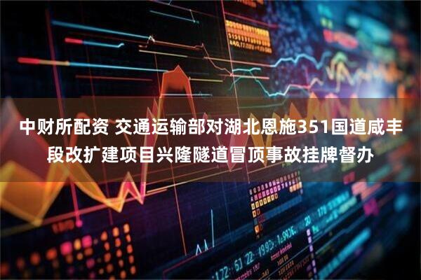 中财所配资 交通运输部对湖北恩施351国道咸丰段改扩建项目兴隆隧道冒顶事故挂牌督办