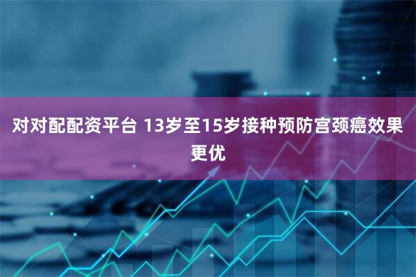 对对配配资平台 13岁至15岁接种预防宫颈癌效果更优